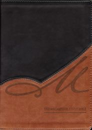 NKJV MacArthur Study Bible (Revised)-Black/Terracotta LeatherSoft