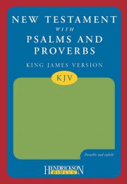 KJV New Testament With Psalms & Proverbs-Green Flexisoft