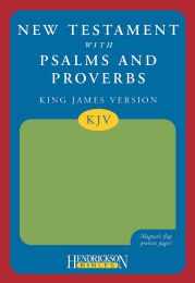 KJV New Testament With Psalms & Proverbs-Green Flexisoft w/Magnetic Flap