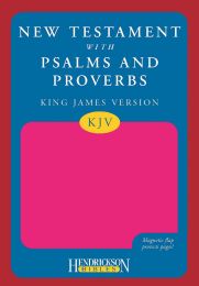 KJV New Testament With Psalms & Proverbs-Pink Flexisoft w/Magnetic Flap