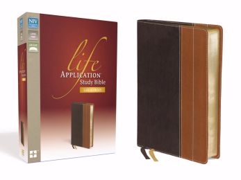 NIV Life Application Study Bible/Large Print-Chocolate/Tan Duo-Tone