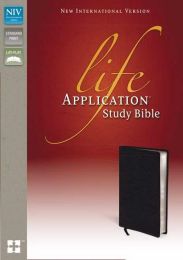 NIV Life Application Study Bible-Black Bonded Leather