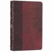 ESV Vintage Thinline Bible-Brown/Burgundy Cowhide Leather