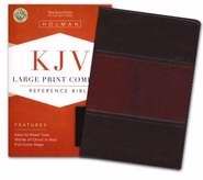 KJV Large Print Compact Reference Bible-Saddle Brown LeatherTouch
