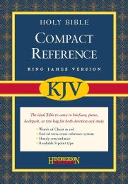 KJV Large Print Compact Reference Bible-Black Bonded Leather