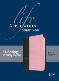 KJV Life Application Study Bible-Dark Brown/Pink TuTone