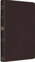 ESV Heirloom Thinline Bible-Brown Goatskin