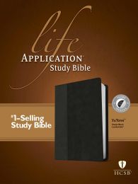HCSB Life Application Study Bible-Classic Black TuTone Indexed