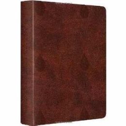 ESV Single Column Journaling Bible-Chestnut Leaves Design TruTone