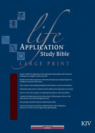 KJV Life Application Study Bible/Large Print-Burgundy Bonded Leather Indexed