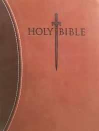 KJVER Sword Study Bible/Personal Size Large Print-Dark Brown/Light Brown Ultrasoft