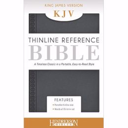 KJV Thinline Reference Bible-Steel Gray Flexisoft