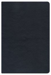 NKJV Large Print Personal Size Reference Bible-Black Genuine Leather
