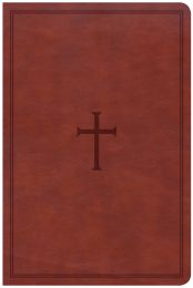 CSB Large Print Personal Size Reference Bible-Brown LeatherTouch Indexed