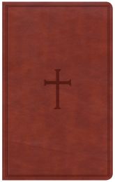 CSB Ultrathin Reference Bible-Brown LeatherTouch