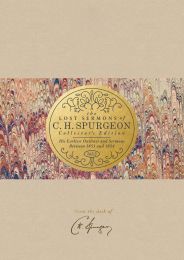The Lost Sermons Of C. H. Spurgeon Volume II-Collector's Edition
