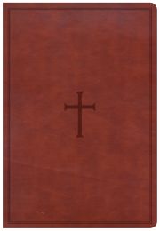 CSB Super Giant Print Reference Bible-Brown LeatherTouch