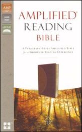 Amplified Reading Bible-Brown LeatherSoft Indexed