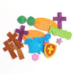Vacation Bible School (VBS) 2020 Knights of North Castle Stay-Put Stickers (Pkg of 500)