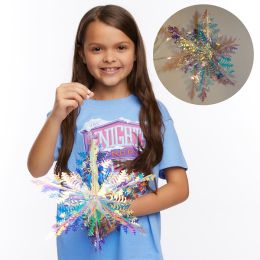 Vacation Bible School (VBS) 2020 Knights of North Castle Decorating Metallic Snowflakes (Pkg of 2)