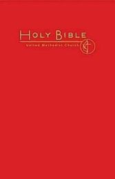 CEB Common English Pew Bible Bright Red UMC Emblem