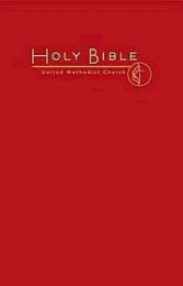 CEB Common English Large Print Pew Bible, Dark Red UMC Emblem