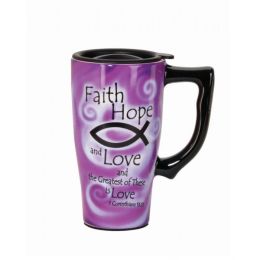 Faith Hope And Love Travel Mug
