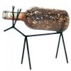 Stylized Reindeer Mercury Glass Bottle Light