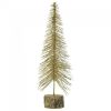 Gold Glitter Christmas Tree Decor - 16 inches