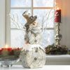 Snowman Christmas Decor with Light-Up Twigs