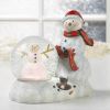 Color-Changing LED Snowman Snow Globe Figurine