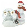 Color-Changing LED Snowman Snow Globe Figurine
