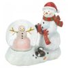 Color-Changing LED Snowman Snow Globe Figurine